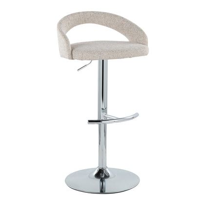 Majestic Office Furniture Upholstered Adjustable Barstool