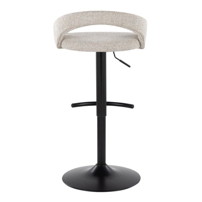 Majestic Office Furniture Upholstered Adjustable Barstool - Set of 2