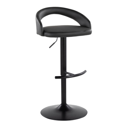 Majestic Office Furniture Upholstered Adjustable Barstool