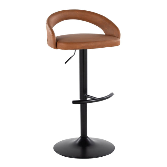 Majestic Office Furniture Upholstered Adjustable Barstool