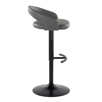 Majestic Office Furniture Upholstered Adjustable Barstool