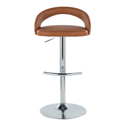 Majestic Office Furniture Upholstered Adjustable Barstool