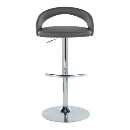 Majestic Office Furniture Upholstered Adjustable Barstool