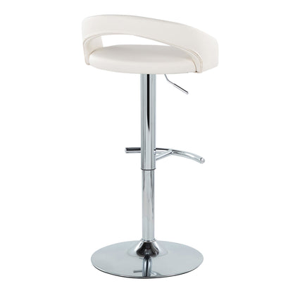 Majestic Office Furniture Upholstered Adjustable Barstool