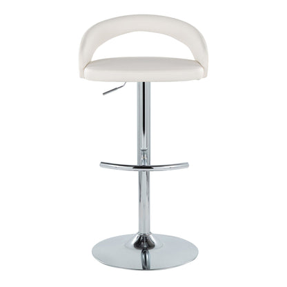 Majestic Office Furniture Upholstered Adjustable Barstool