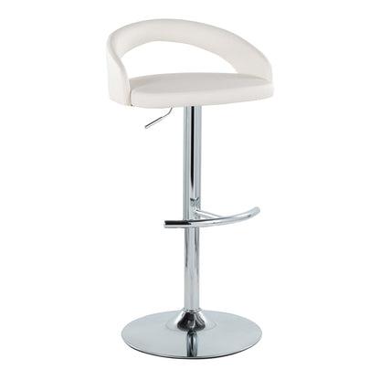 Majestic Office Furniture Upholstered Adjustable Barstool