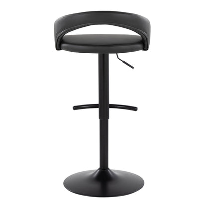 Majestic Office Furniture Upholstered Adjustable Barstool - Set of 2