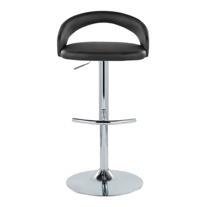 Majestic Office Furniture Upholstered Adjustable Barstool - Set of 2