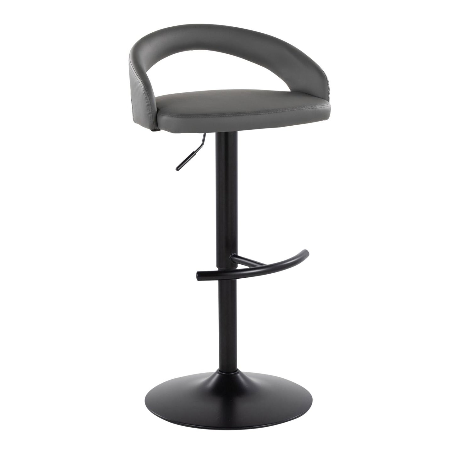 Majestic Office Furniture Upholstered Adjustable Barstool - Set of 2