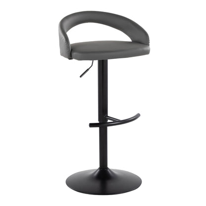 Majestic Office Furniture Upholstered Adjustable Barstool - Set of 2