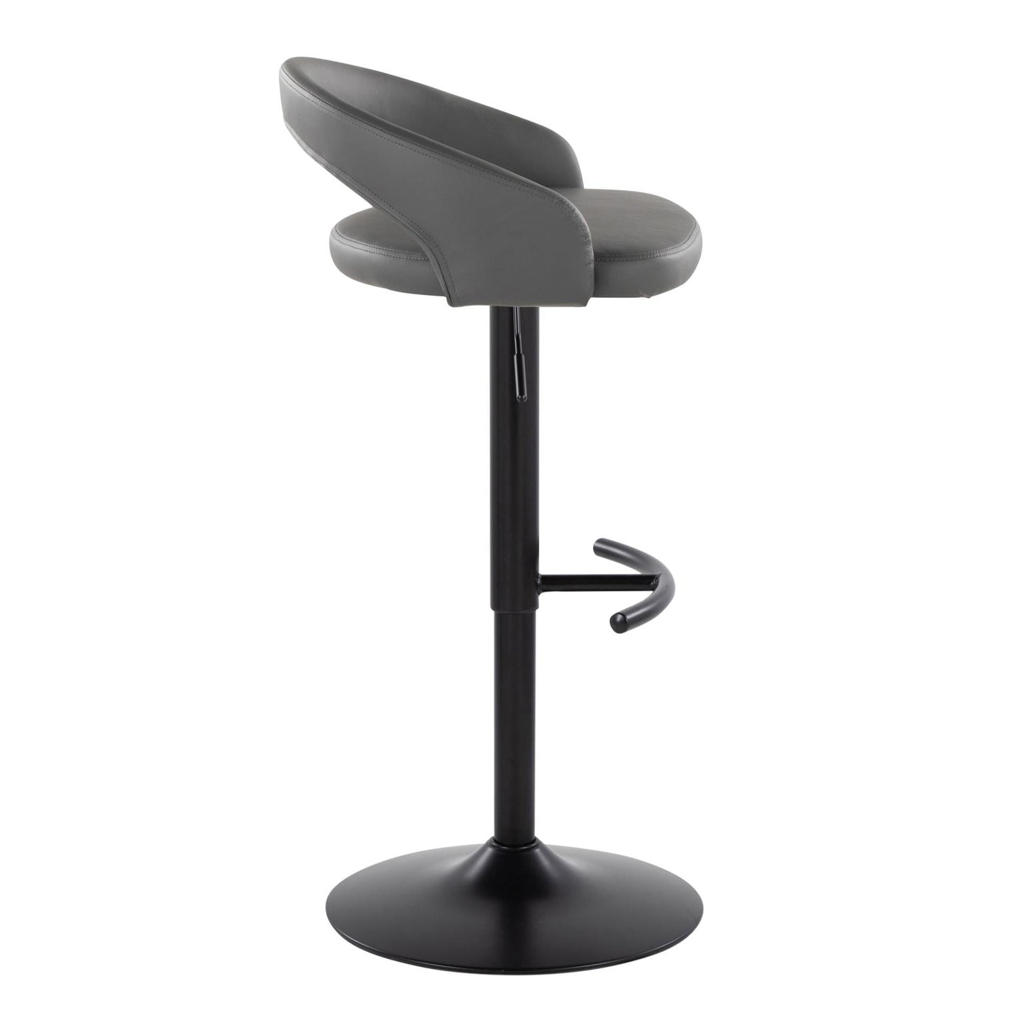 Majestic Office Furniture Upholstered Adjustable Barstool - Set of 2
