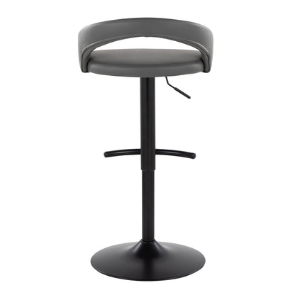 Majestic Office Furniture Upholstered Adjustable Barstool - Set of 2