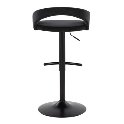 Majestic Office Furniture Upholstered Adjustable Barstool - Set of 2