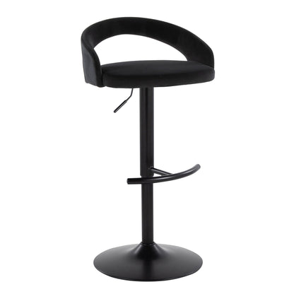 Majestic Office Furniture Upholstered Adjustable Barstool - Set of 2
