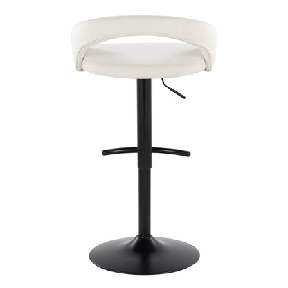 Majestic Office Furniture Upholstered Adjustable Barstool - Set of 2