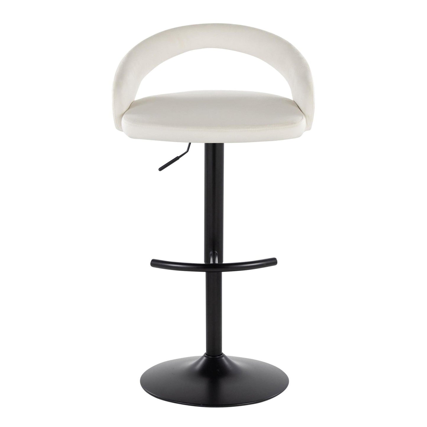 Majestic Office Furniture Upholstered Adjustable Barstool - Set of 2