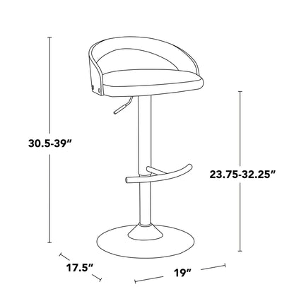 Majestic Office Furniture Adjustable Barstool