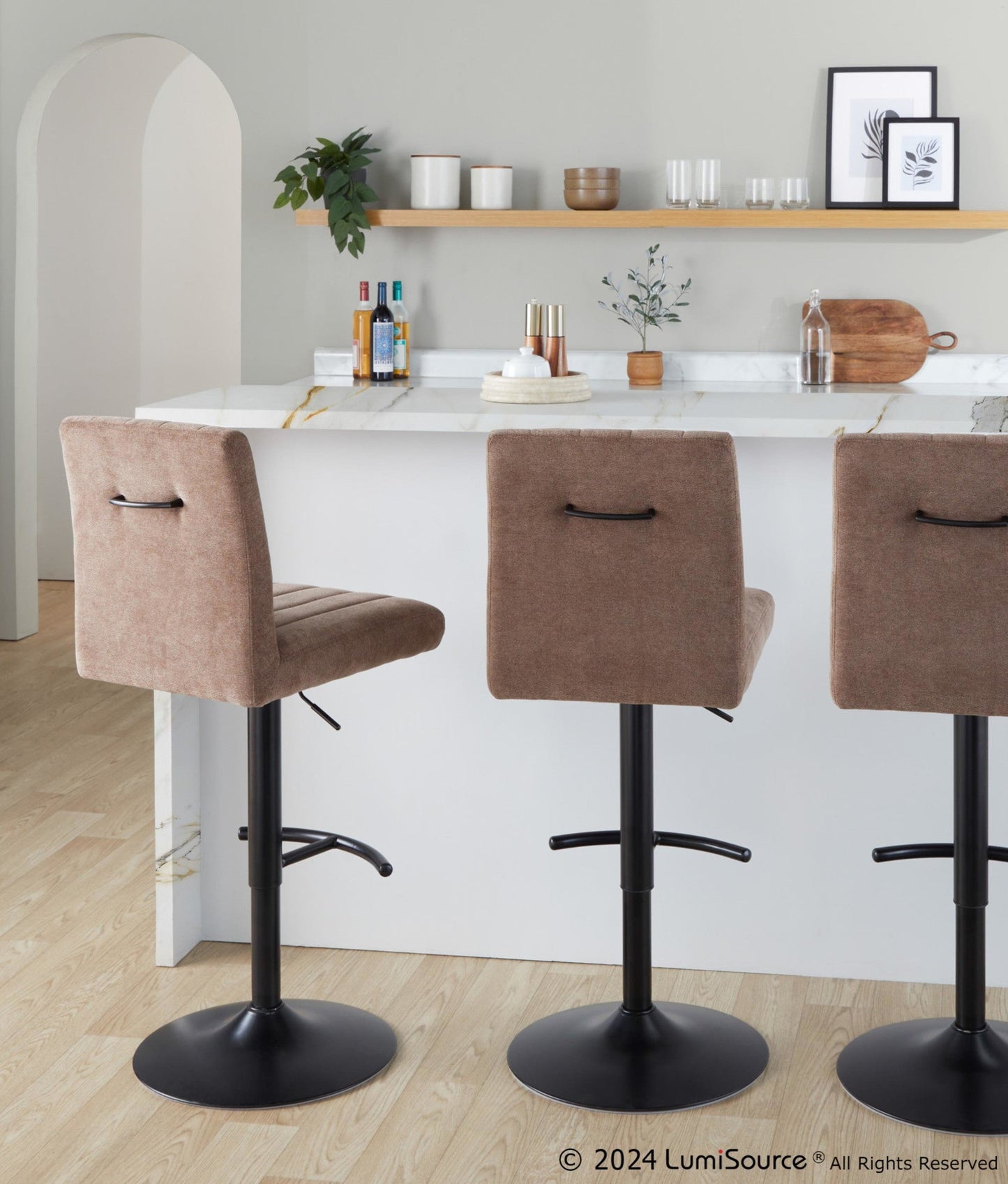 Majestic Office Furniture Adjustable Barstool - Set of 2