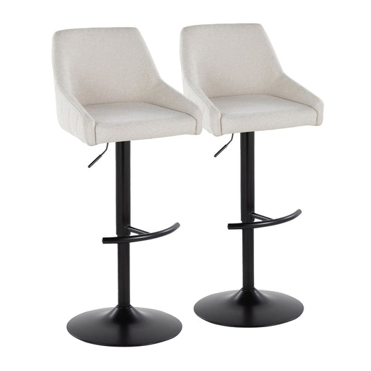 Majestic Office Furniture Adjustable Barstool - Set of 2