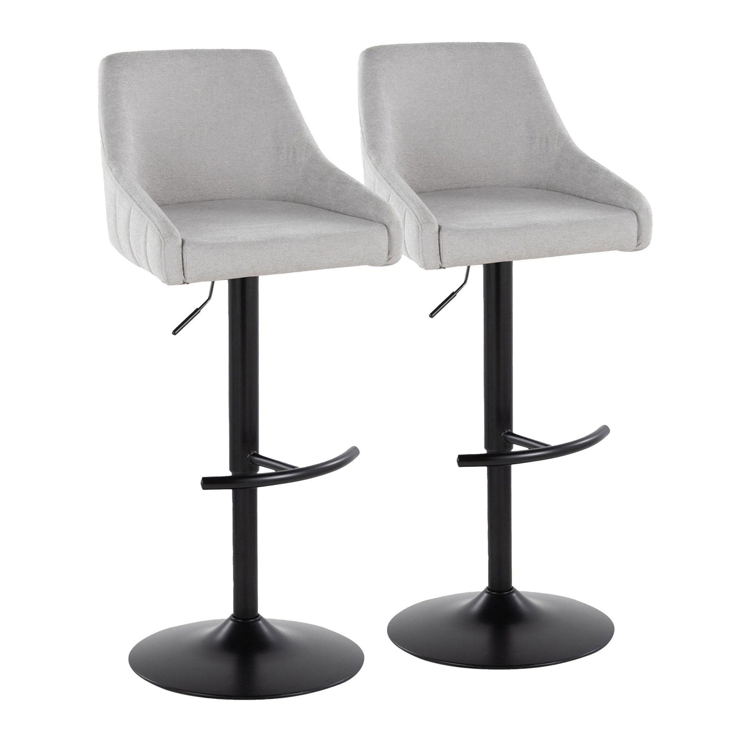 Majestic Office Furniture Adjustable Barstool - Set of 2