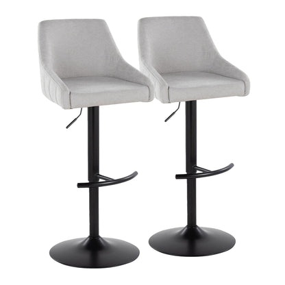Majestic Office Furniture Adjustable Barstool - Set of 2