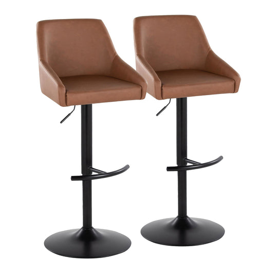 Majestic Office Furniture Adjustable Barstool - Set of 2