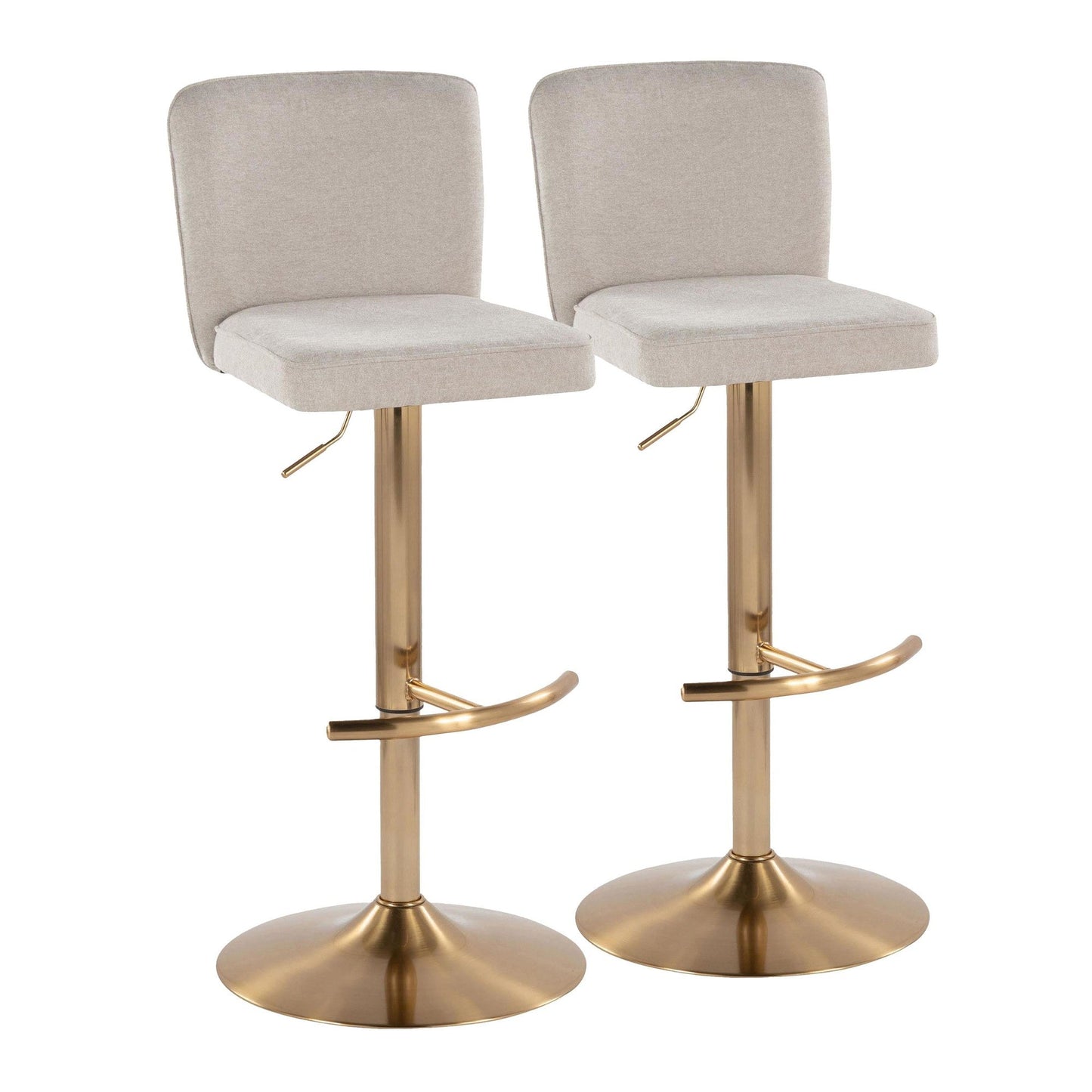 Majestic Office Furniture Adjustable Barstool - Set of 2