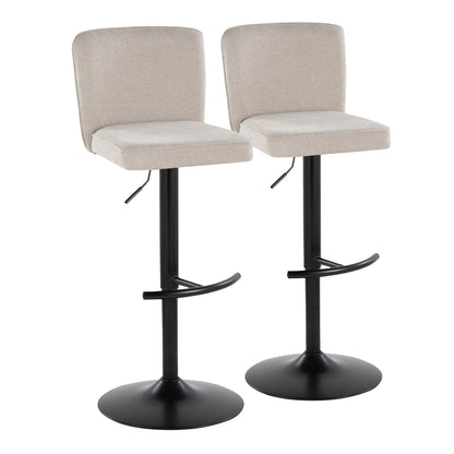 Majestic Office Furniture Adjustable Barstool - Set of 2