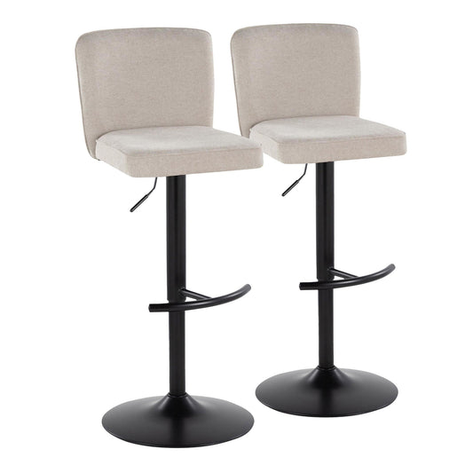 Majestic Office Furniture Adjustable Barstool - Set of 2