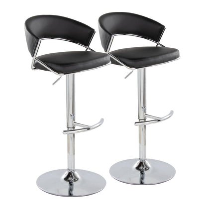Majestic Office Furniture Adjustable Barstool - Set of 2