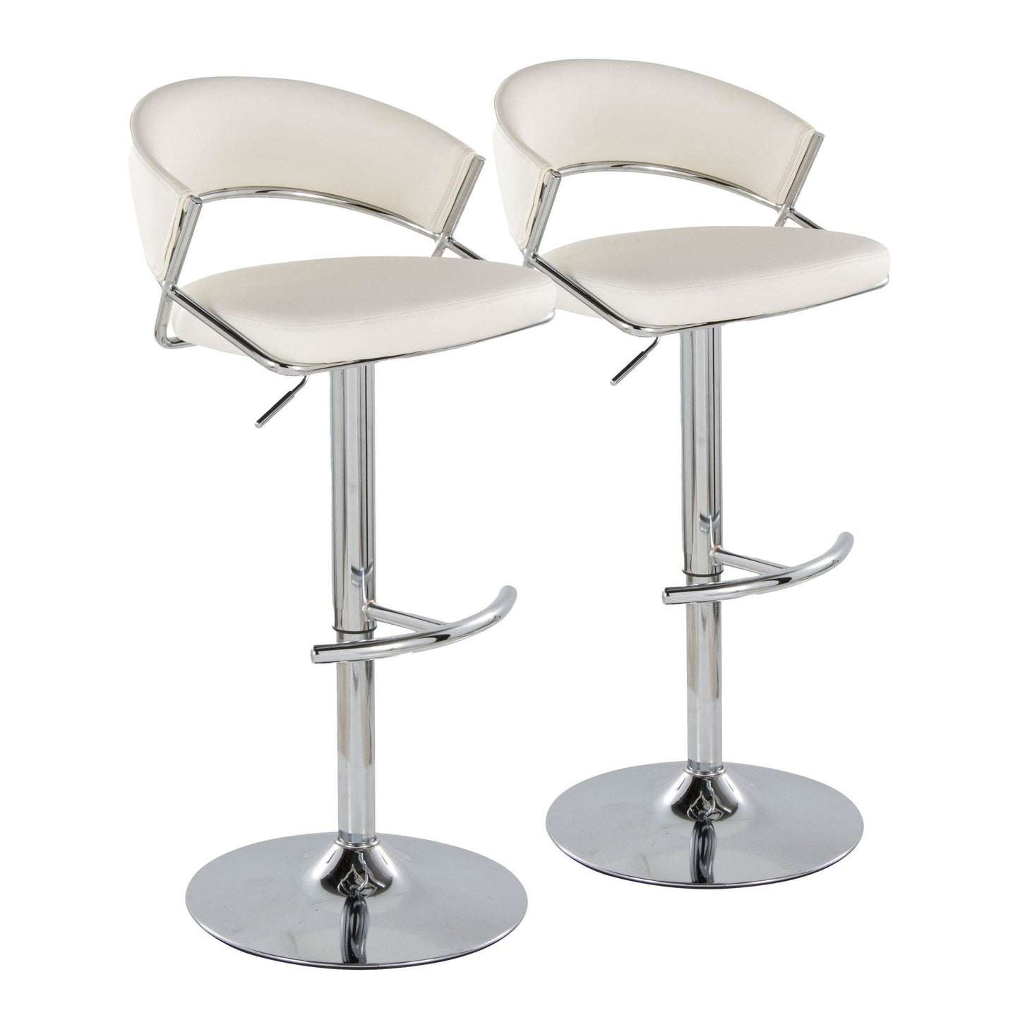 Majestic Office Furniture Adjustable Barstool - Set of 2