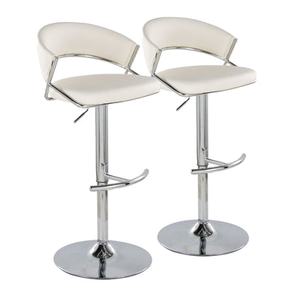 Majestic Office Furniture Adjustable Barstool - Set of 2