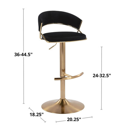 Majestic Office Furniture Adjustable Barstool - Set of 2