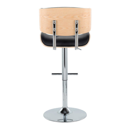 Majestic Office Furniture Adjustable Barstool - Set of 2