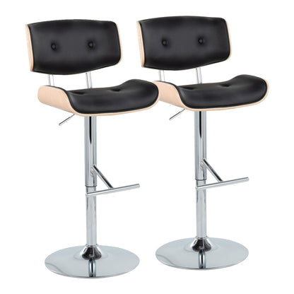 Majestic Office Furniture Adjustable Barstool - Set of 2