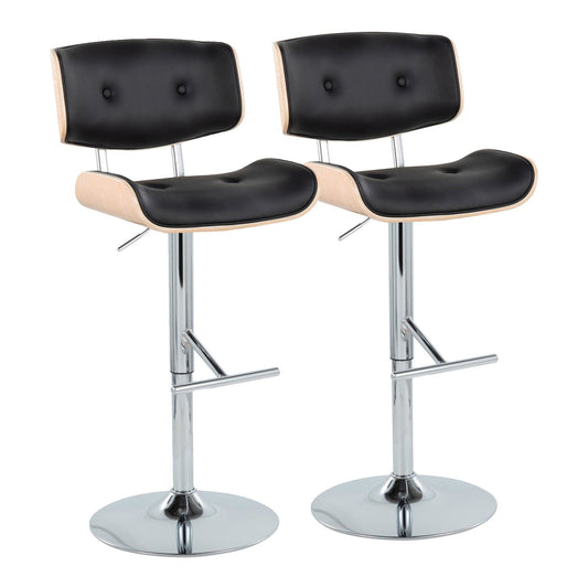 Majestic Office Furniture Adjustable Barstool - Set of 2