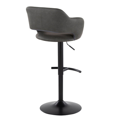 Majestic Office Furniture Adjustable Barstool - Set of 2