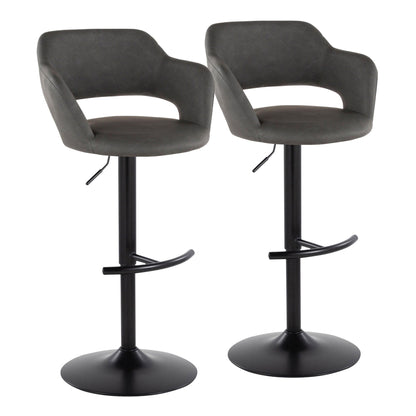 Majestic Office Furniture Adjustable Barstool - Set of 2