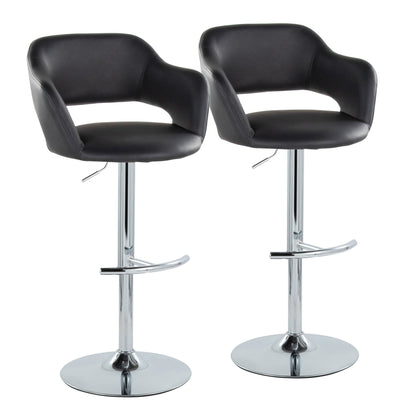 Majestic Office Furniture Adjustable Barstool - Set of 2