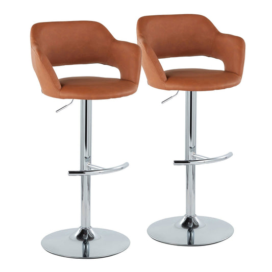 Majestic Office Furniture Adjustable Barstool - Set of 2