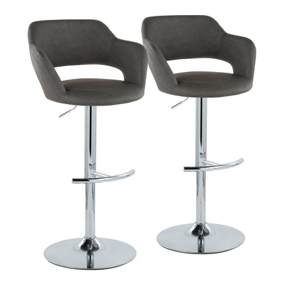 Majestic Office Furniture Adjustable Barstool - Set of 2