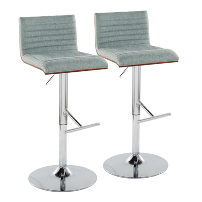 Majestic Office Furniture Adjustable Barstool - Set of 2