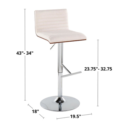 Majestic Office Furniture Adjustable Barstool - Set of 2