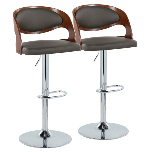 Majestic Office Furniture Adjustable Barstool - Set of 2