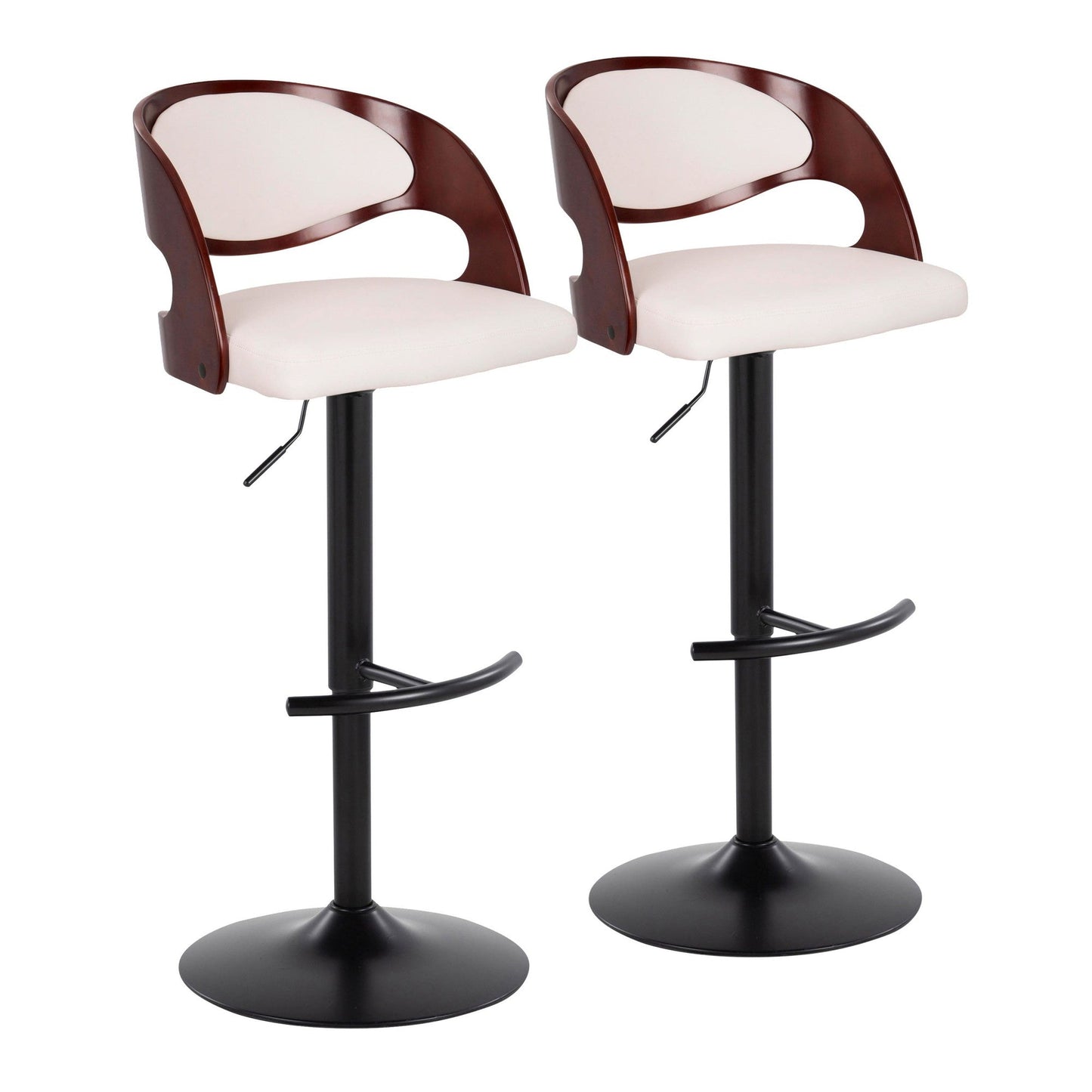 Majestic Office Furniture Adjustable Barstool - Set of 2