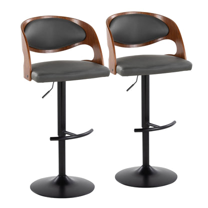 Majestic Office Furniture Adjustable Barstool - Set of 2