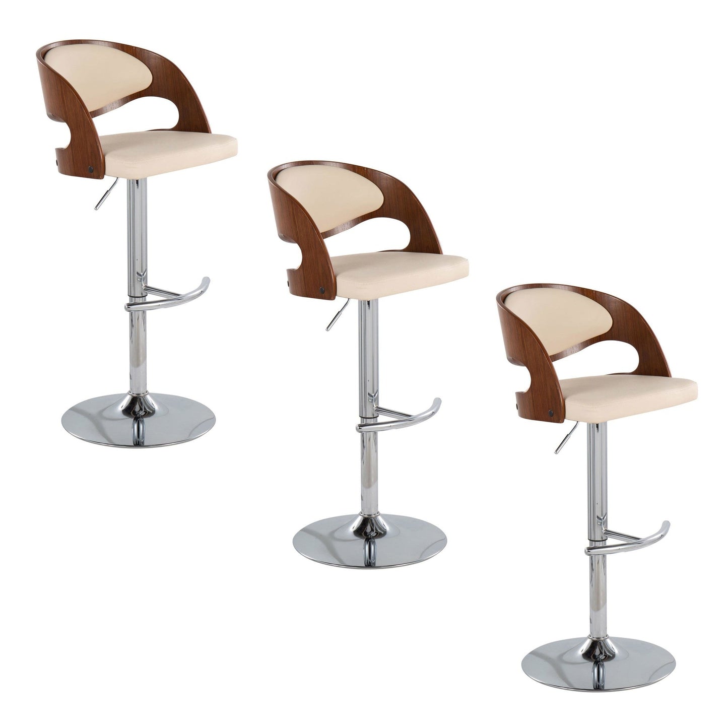 Majestic Office Furniture Adjustable Barstool - Set Of 3