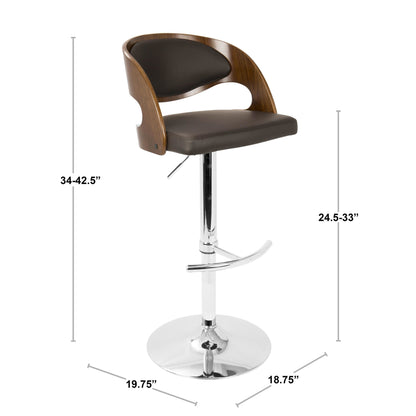 Lumisource Symphony Adjustable Barstool - Set of 2
