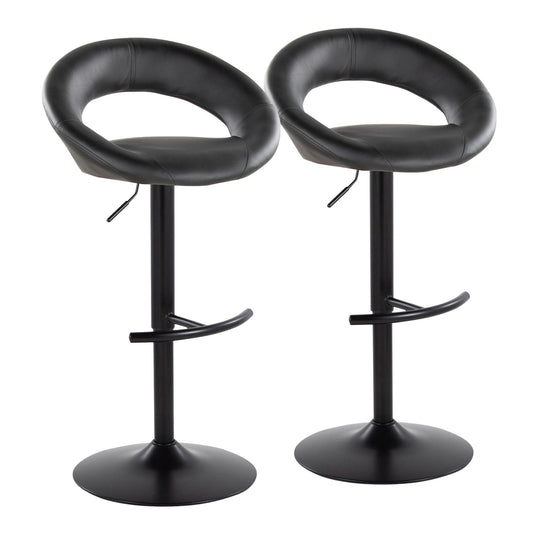Majestic Office Furniture Adjustable Barstool - Set of 2