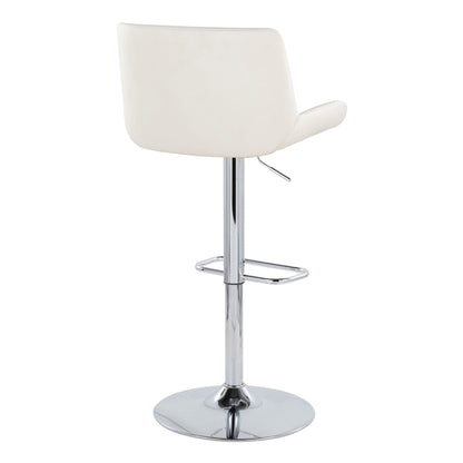 Majestic Office Furniture Upholstered Adjustable Barstool - Set of 2